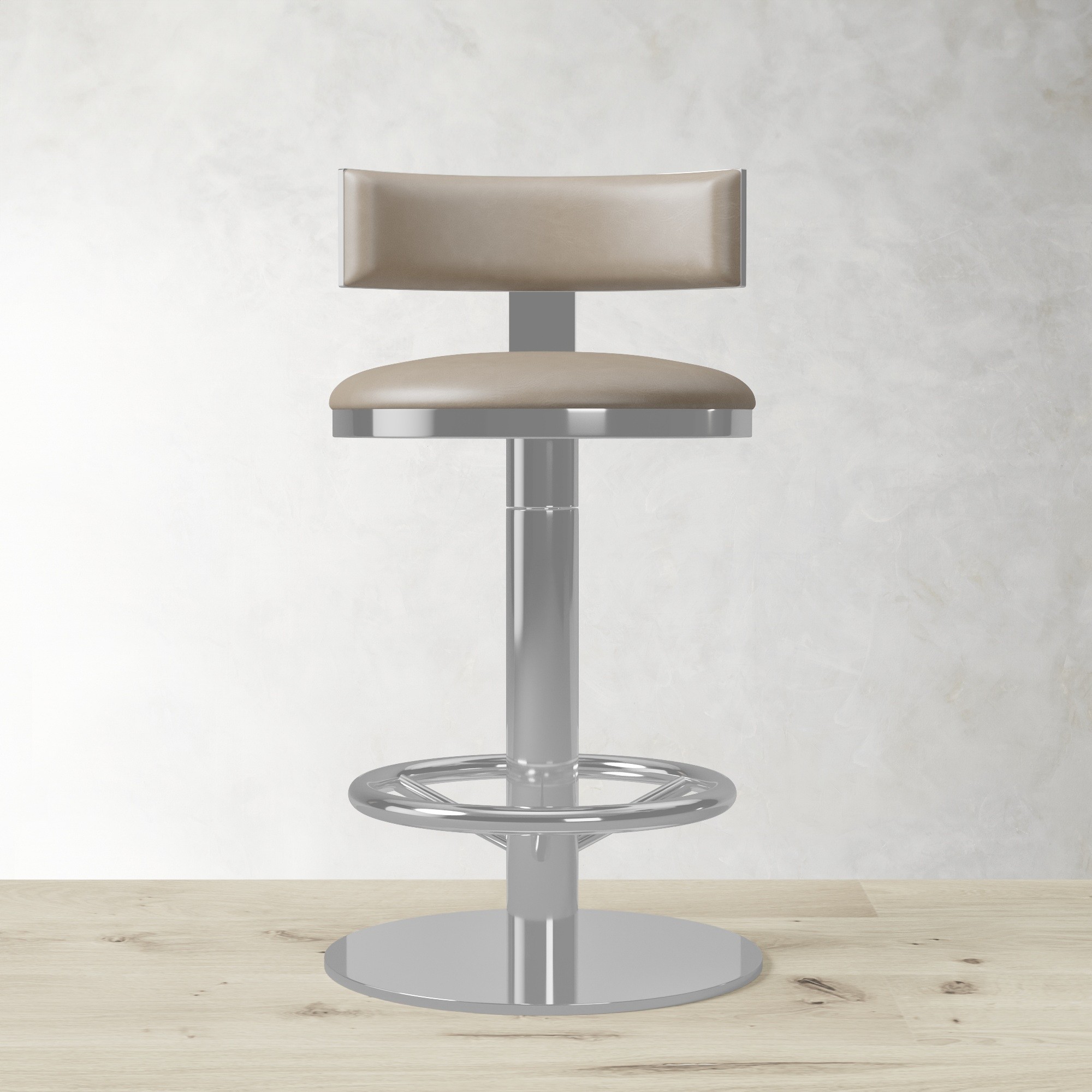 Larkin Upholstered Pedestal Counter & Bar Stool