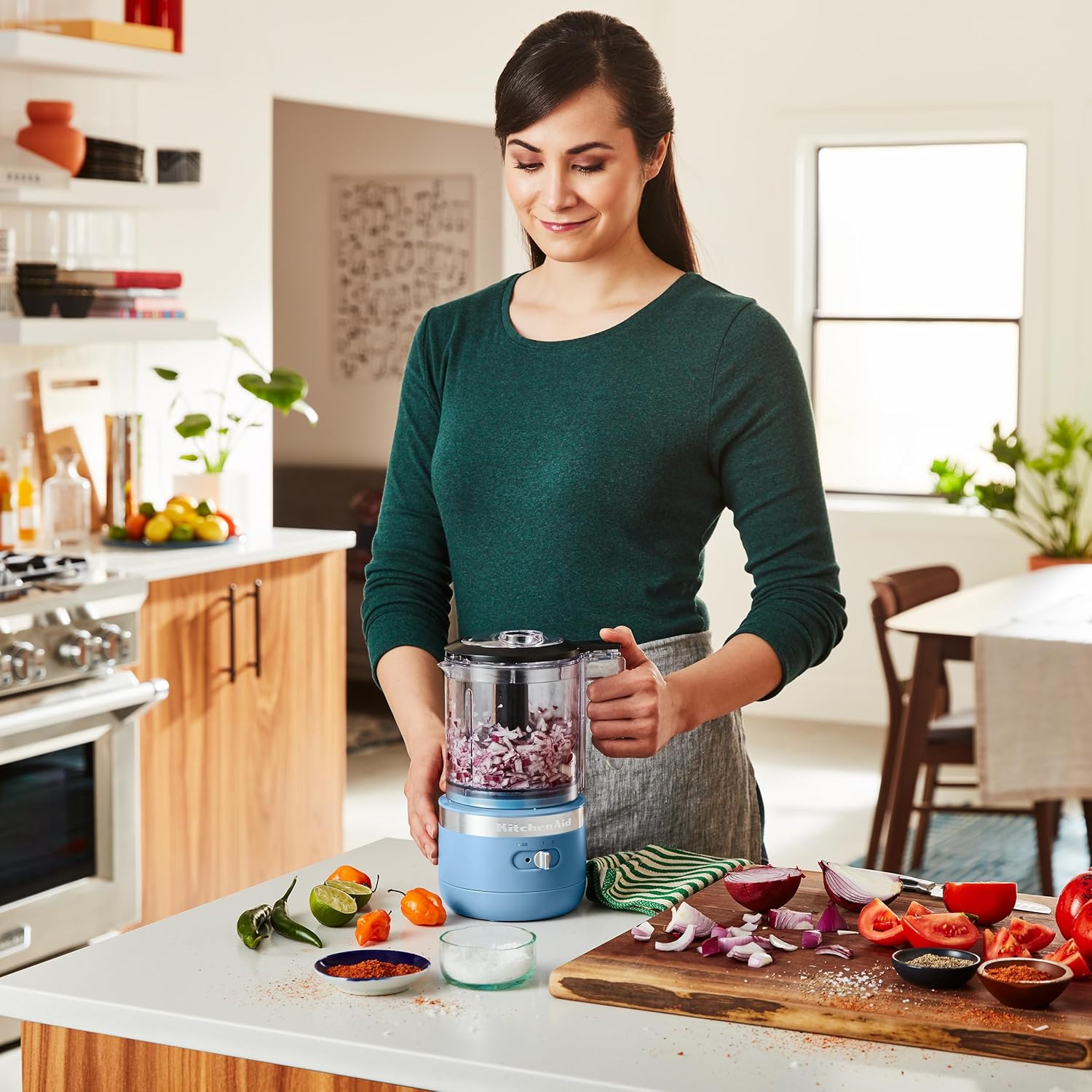 KitchenAid 5 Cup Food Chopper - KFC0516, Empire Red