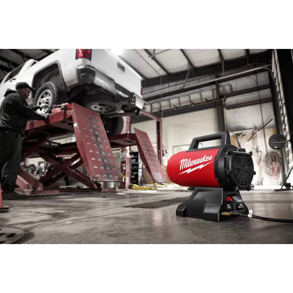 Milwaukee 0801-20 M18 18V 70,000 BTU Forced Air Propane Heater - Bare Tool