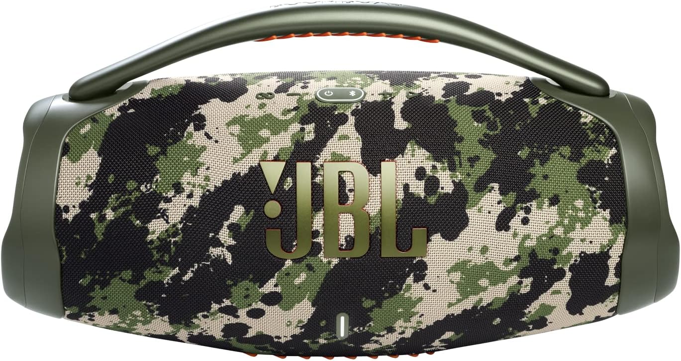 JBL Boombox 3 Black Portable Bluetooth Speaker with Massive Sound, Deepest Bass, IPX7 Waterproof, 24H Playtime, PartyBoost