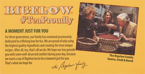 Bigelow Tea Lemon Ginger plus Probiotics Herbal Tea, Caffeine Free Tea with Lemon and Ginger, 18 Count Box (Pack of 6), 108 Total Tea Bags