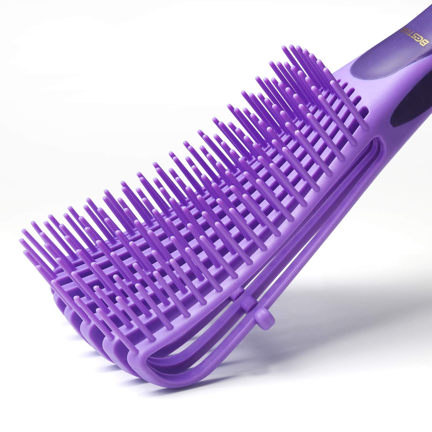 BESTOOL Hair Brush, Detangling Brush for Natural Black and Curly Hair (Pink, Afro 3/4abc), Ideal for Wet or Dry Hair
