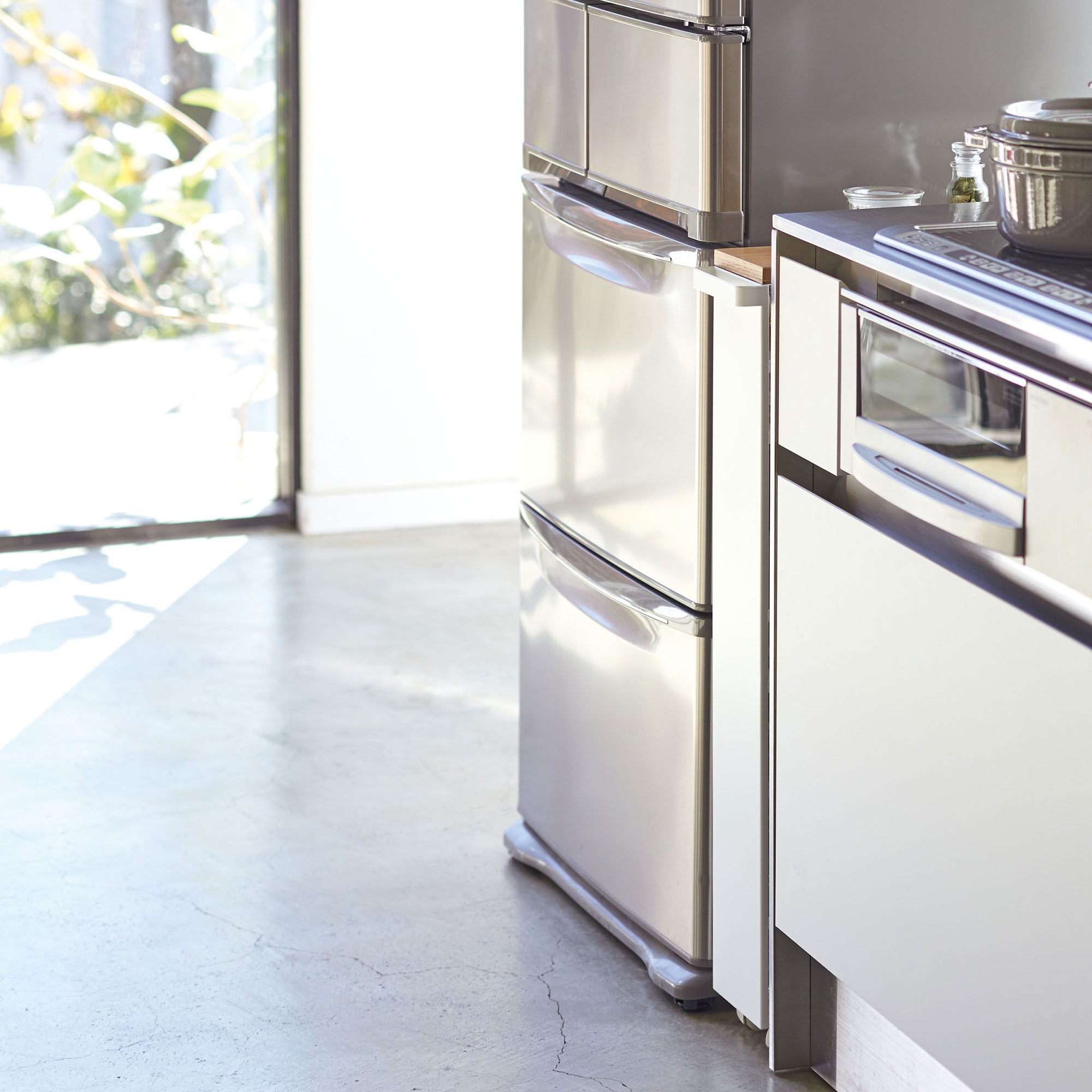 Yamazaki Home Slim Rolling Storage Cart with Handle