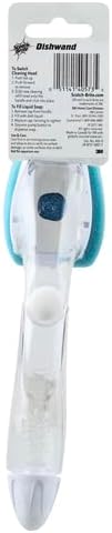 Scotch-Brite Non-Scratch Dishwand, Scrubber for Cleaning Kitchen, Bathroom, and Household, Non-Scratch Dish Scrubber Safe for Non-Stick Cookware, 1 Dishwand
