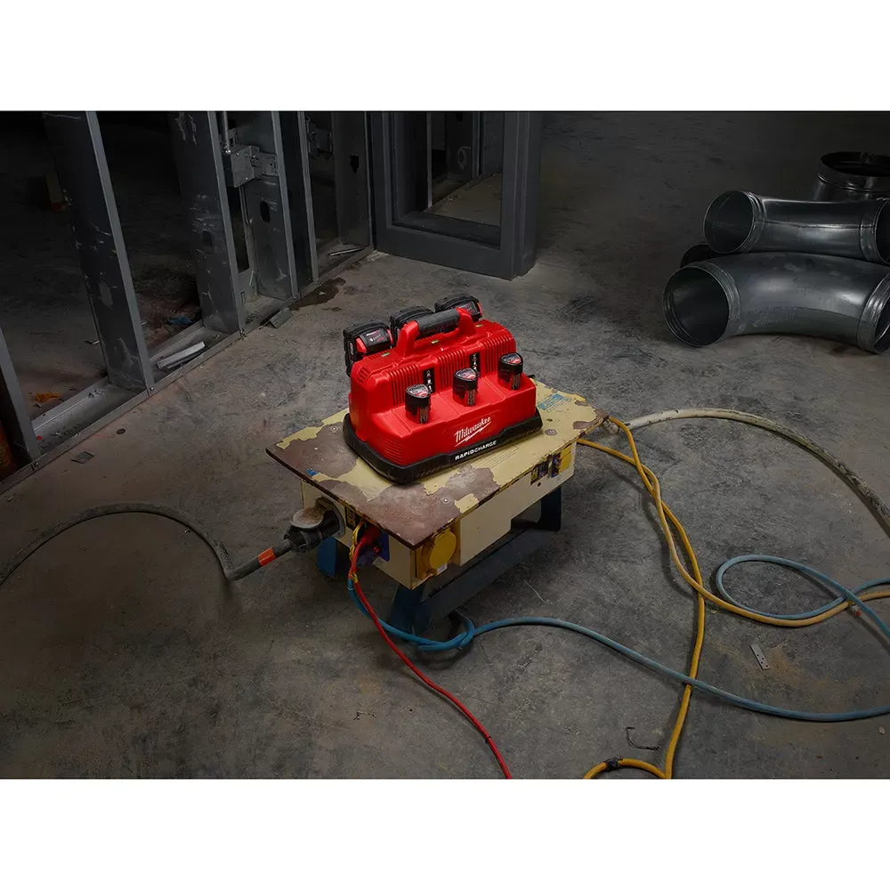Milwaukee 48-59-1807 M12/M18 12/18V 6-Port Rapid Charge Station