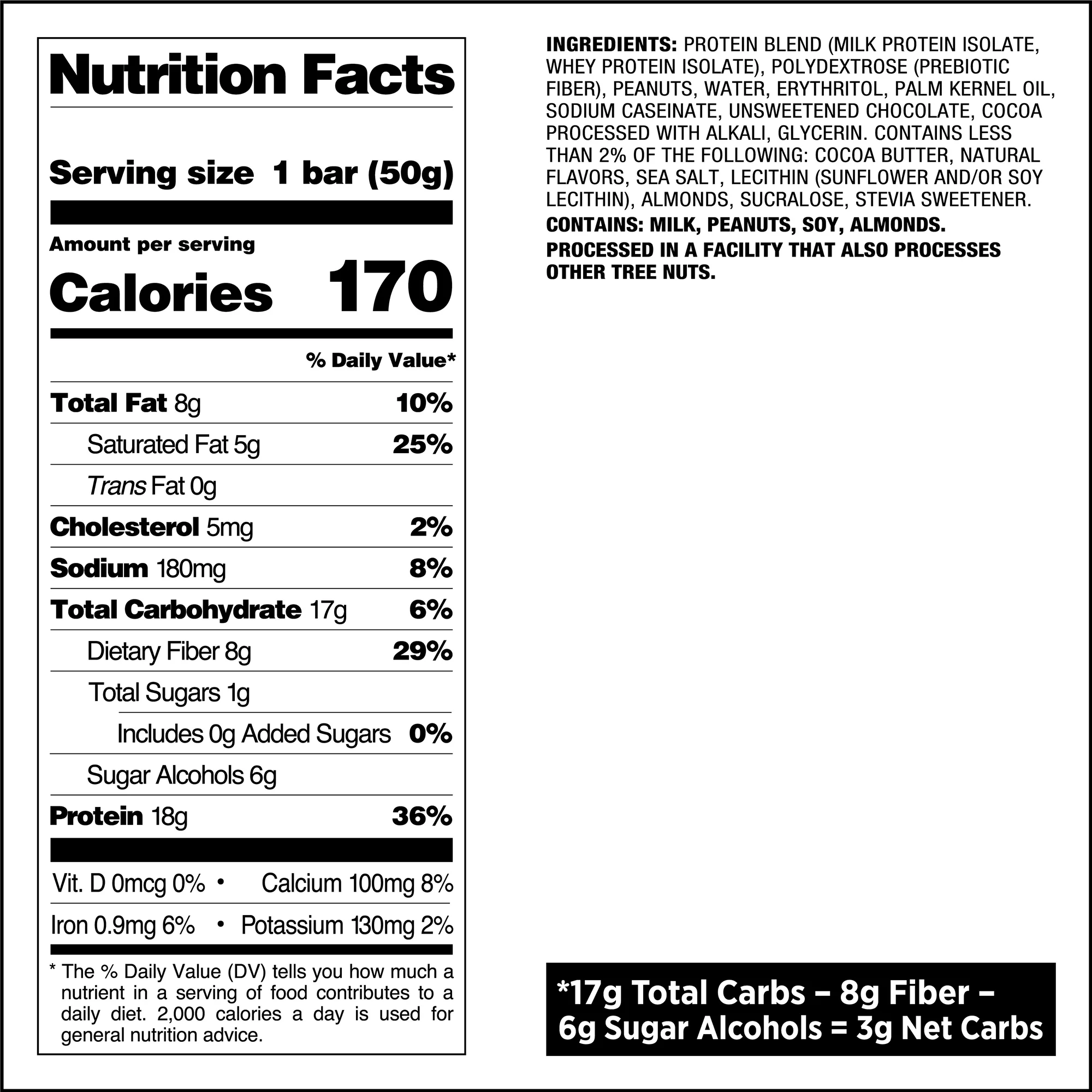 Dipped Chocolate Peanut Butter Protein Bar