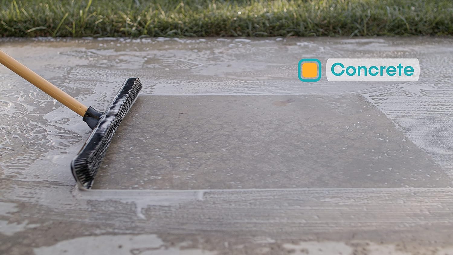 FURemover Original Indoor Pet Hair Rubber Broom with Carpet Rake and Squeegee, Black and Yellow