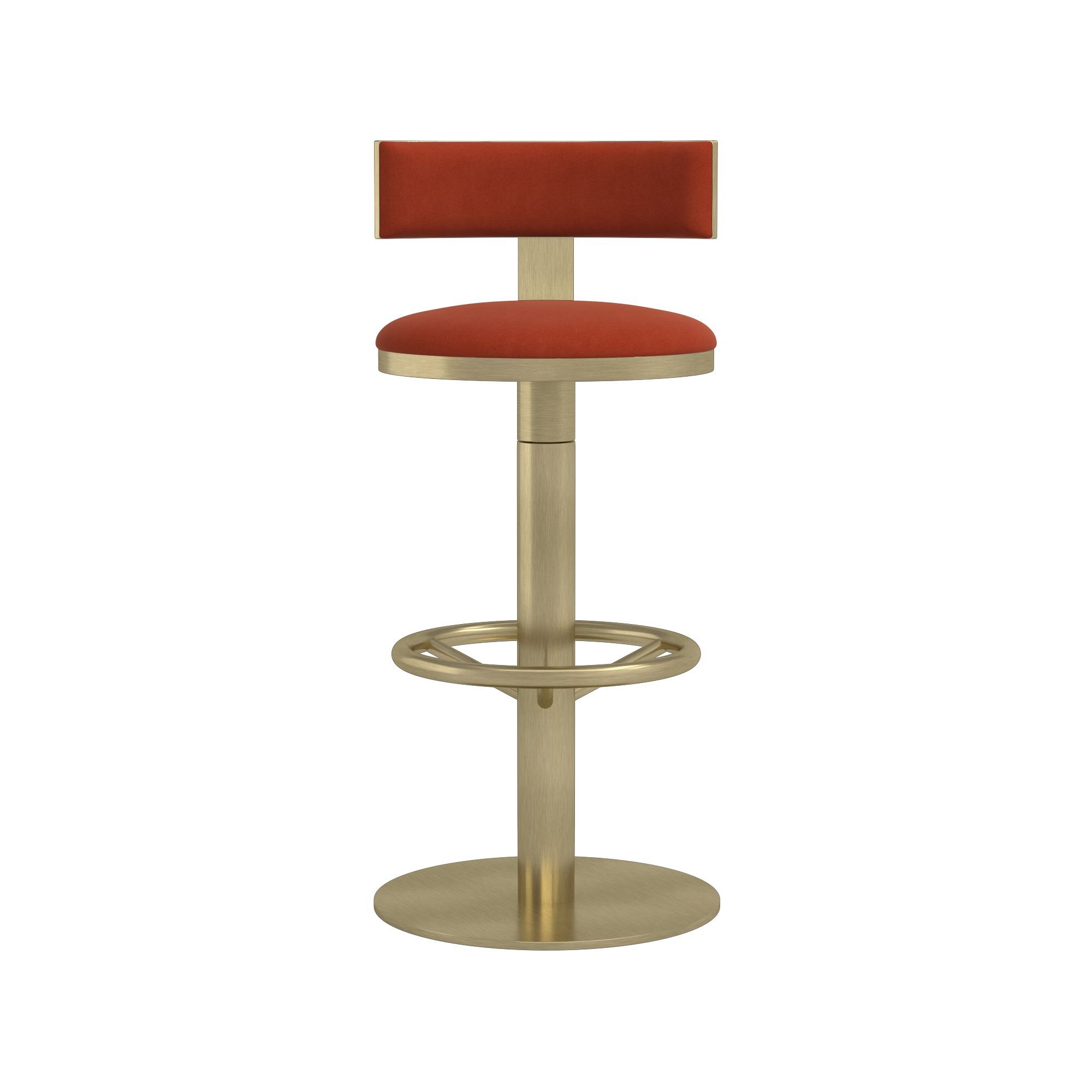 Larkin Upholstered Pedestal Counter & Bar Stool