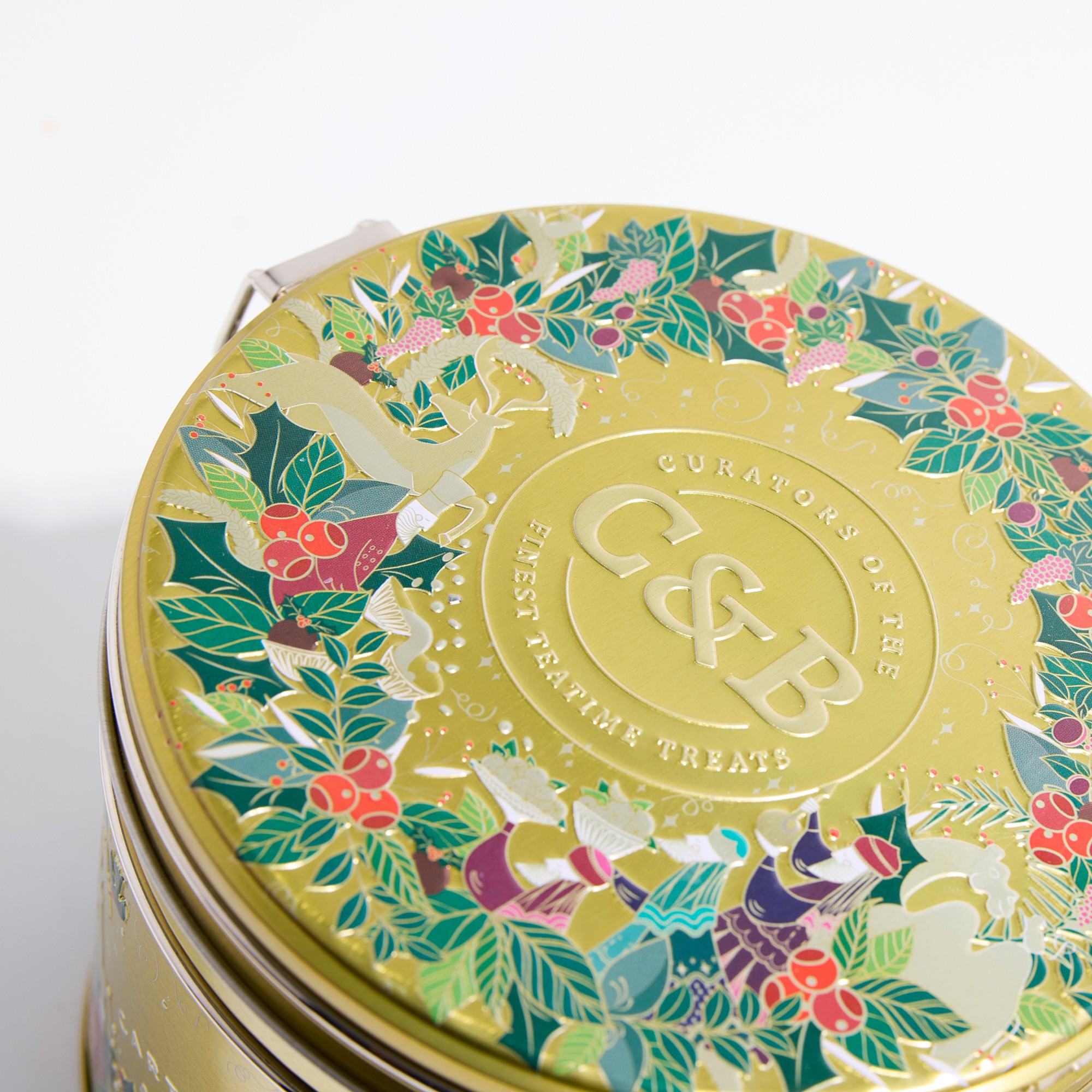 Cartwright & Butler Christmas Pudding with Marzipan Tin, Serves 18