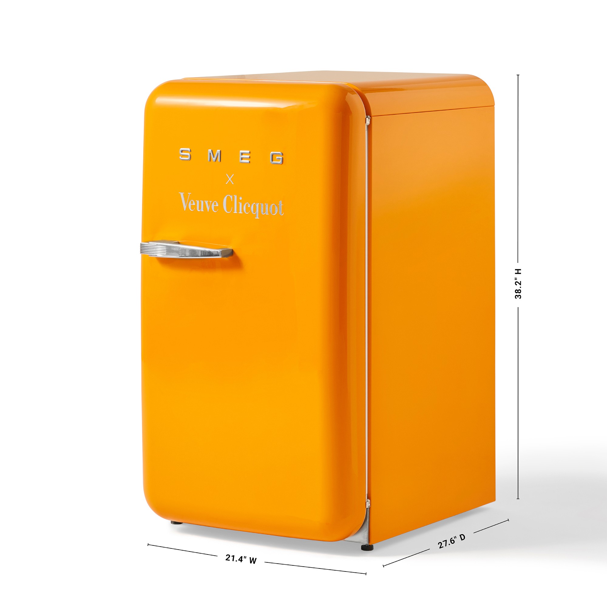 SMEG 50's Style Retro FAB 10 Veuve Clicquot Refrigerator, Special Edition