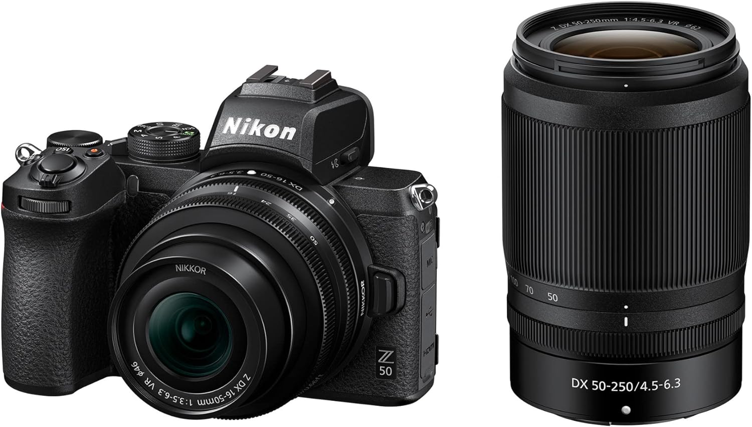 Nikon Z 50 with Wide-Angle Zoom Lens | Compact mirrorless stills/video camera with 16-50mm lens | Nikon USA Model