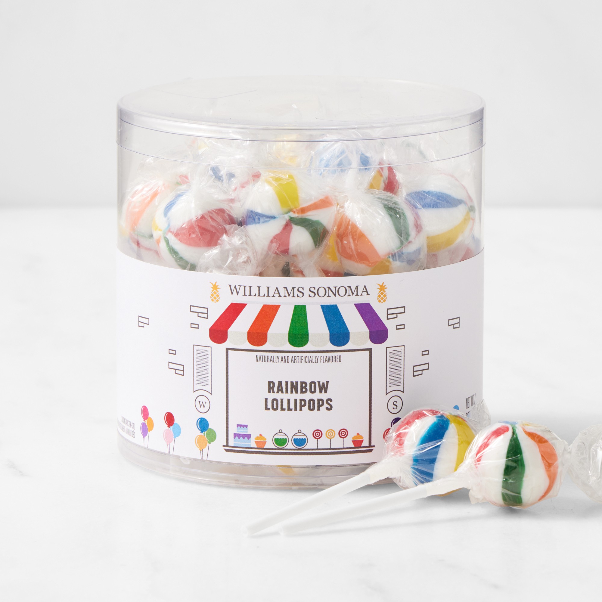 Williams Sonoma Rainbow Lollipops