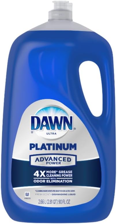 Dawn Platinum Dishwashing Liquid Dish Soap, Refreshing Rain Scent, 32.7 fl oz