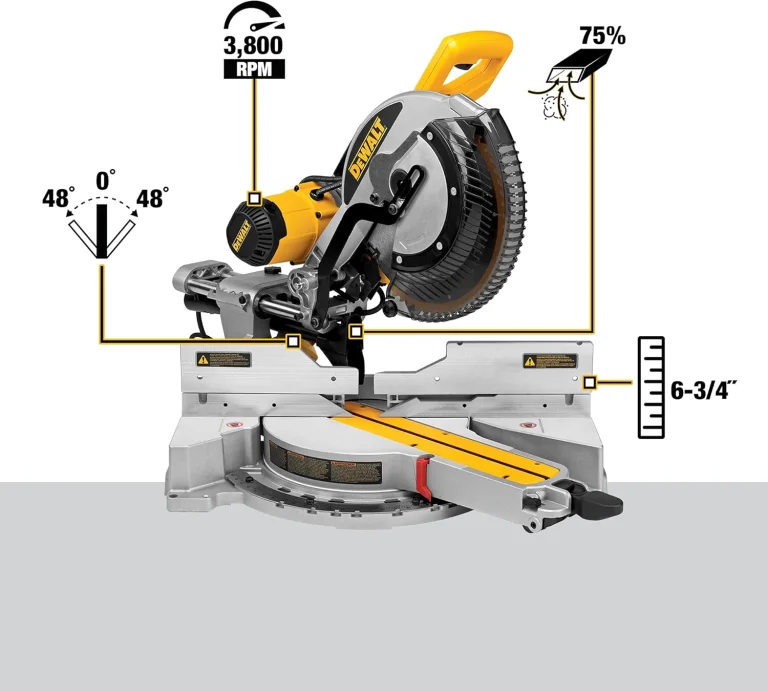 DEWALT DWS780 12-Inch Double Bevel Sliding Compound Miter Saw (DWS780) , Black