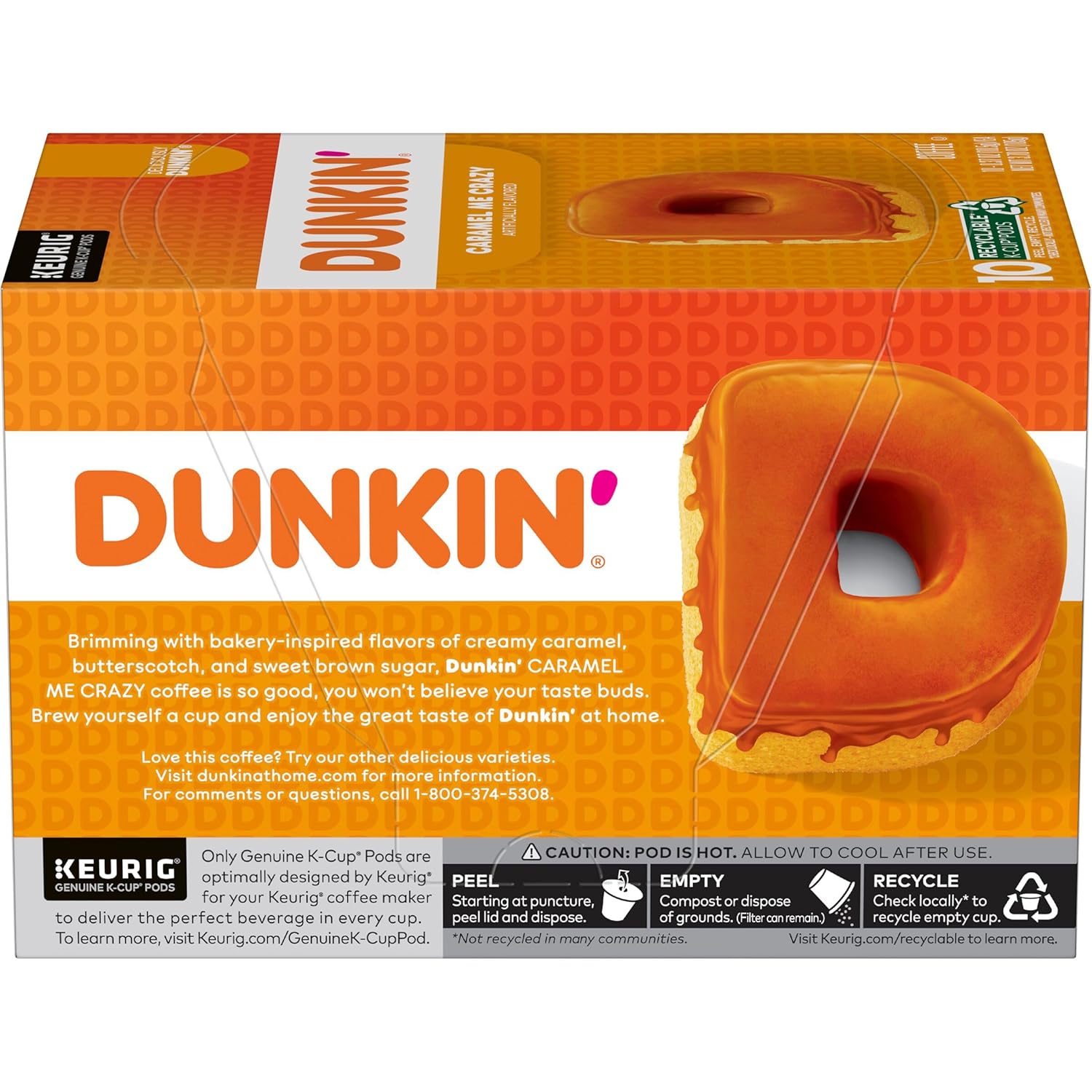 Dunkin' Original Blend Medium Roast Coffee, 60 Keurig K-Cup Pods