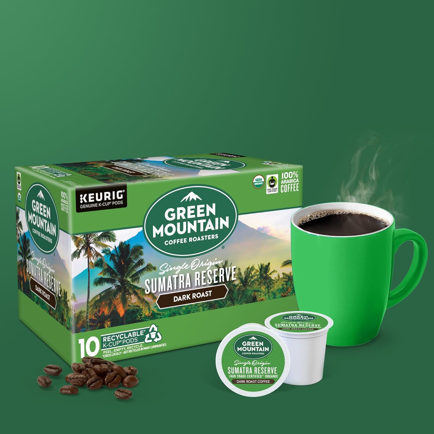 Green Mountain Coffee Roasters Dark Magic Keurig Single-Serve K-Cup Pods, Dark Roast Coffee, 72 Count (6 Packs of 12)