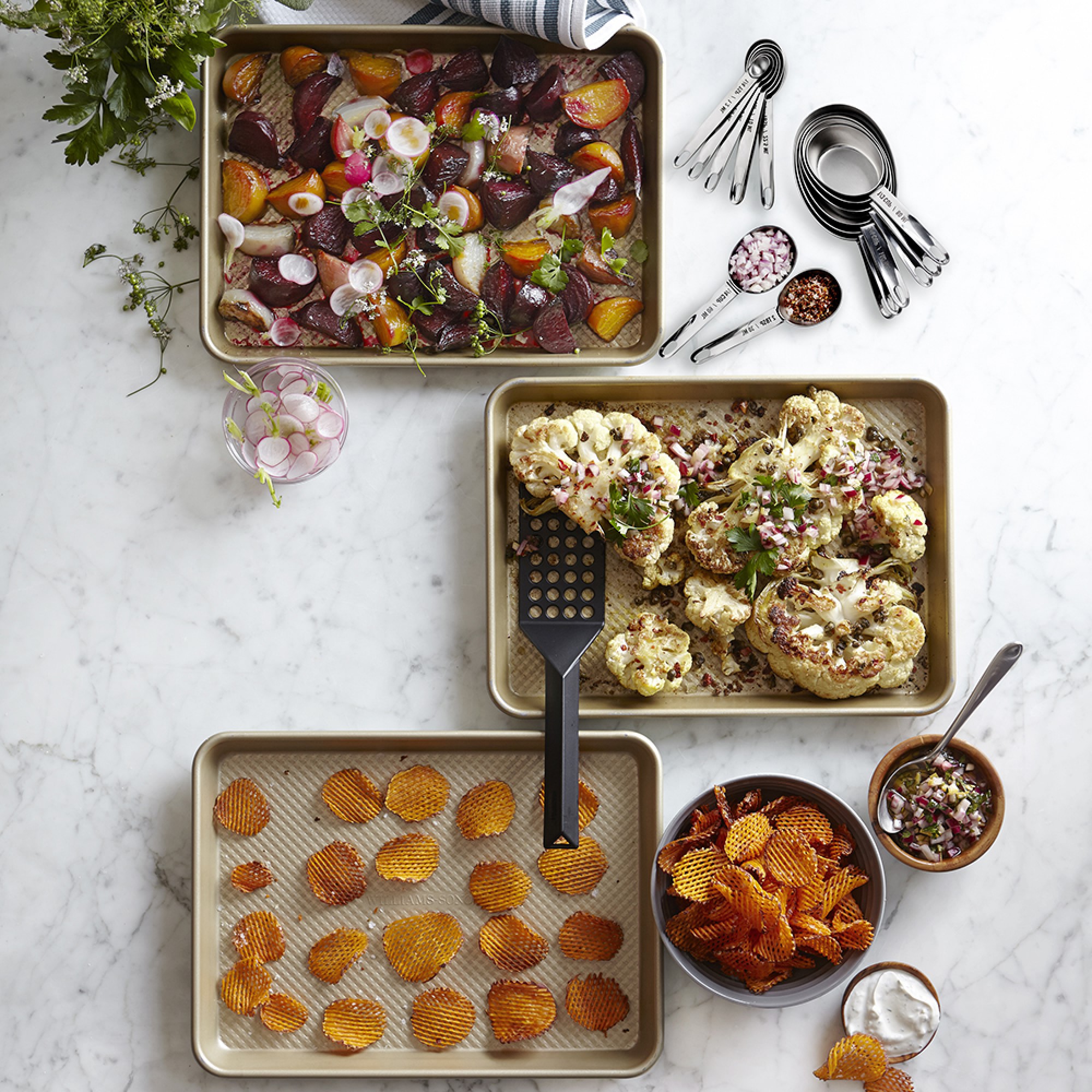 Breville Smart Oven® Air Fryer Pro & Williams Sonoma Goldtouch® Pro Nonstick 4-Piece Bundle