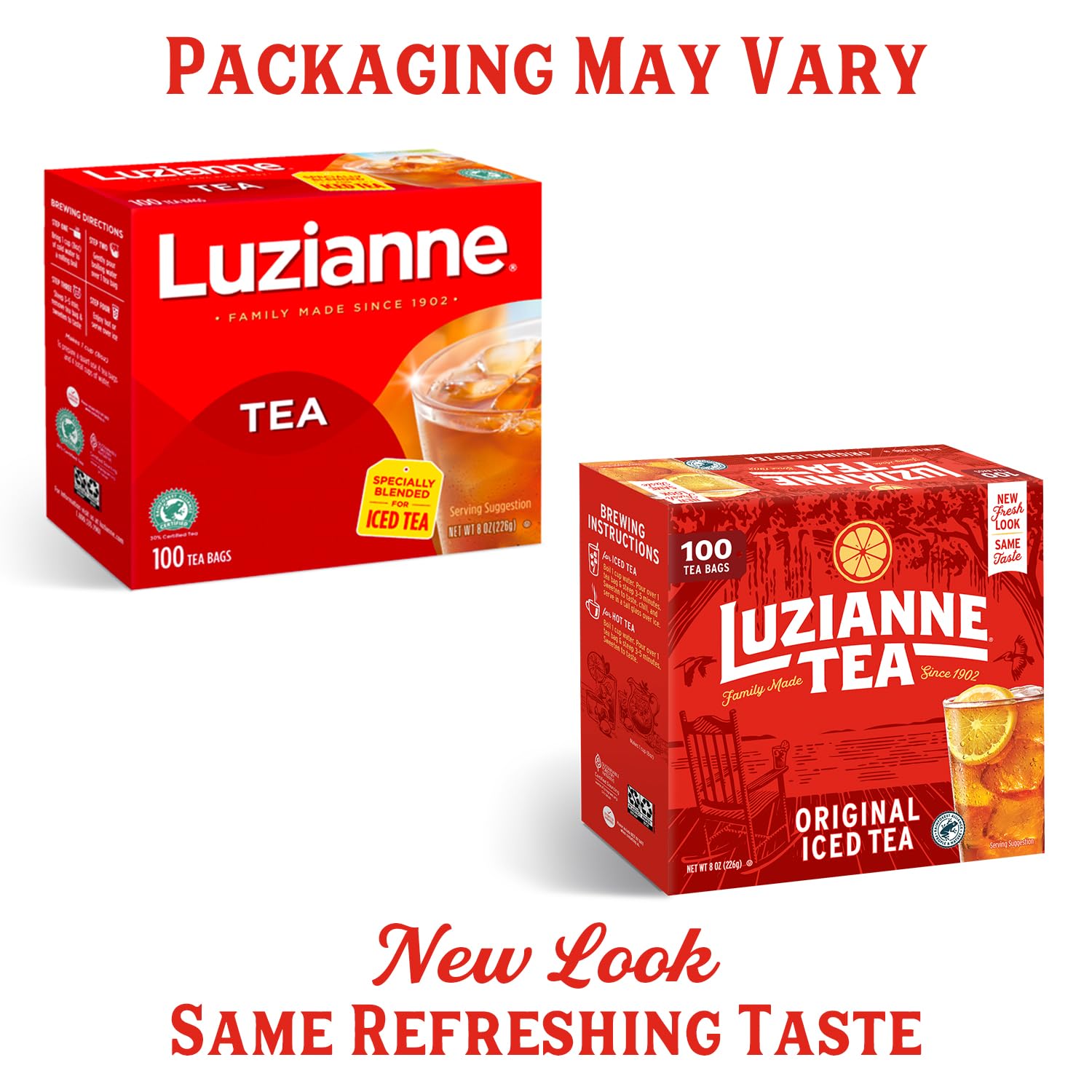 Luzianne Unsweetened Iced Tea Bags, Gallon Size, 24ct Box (Pack of 1)