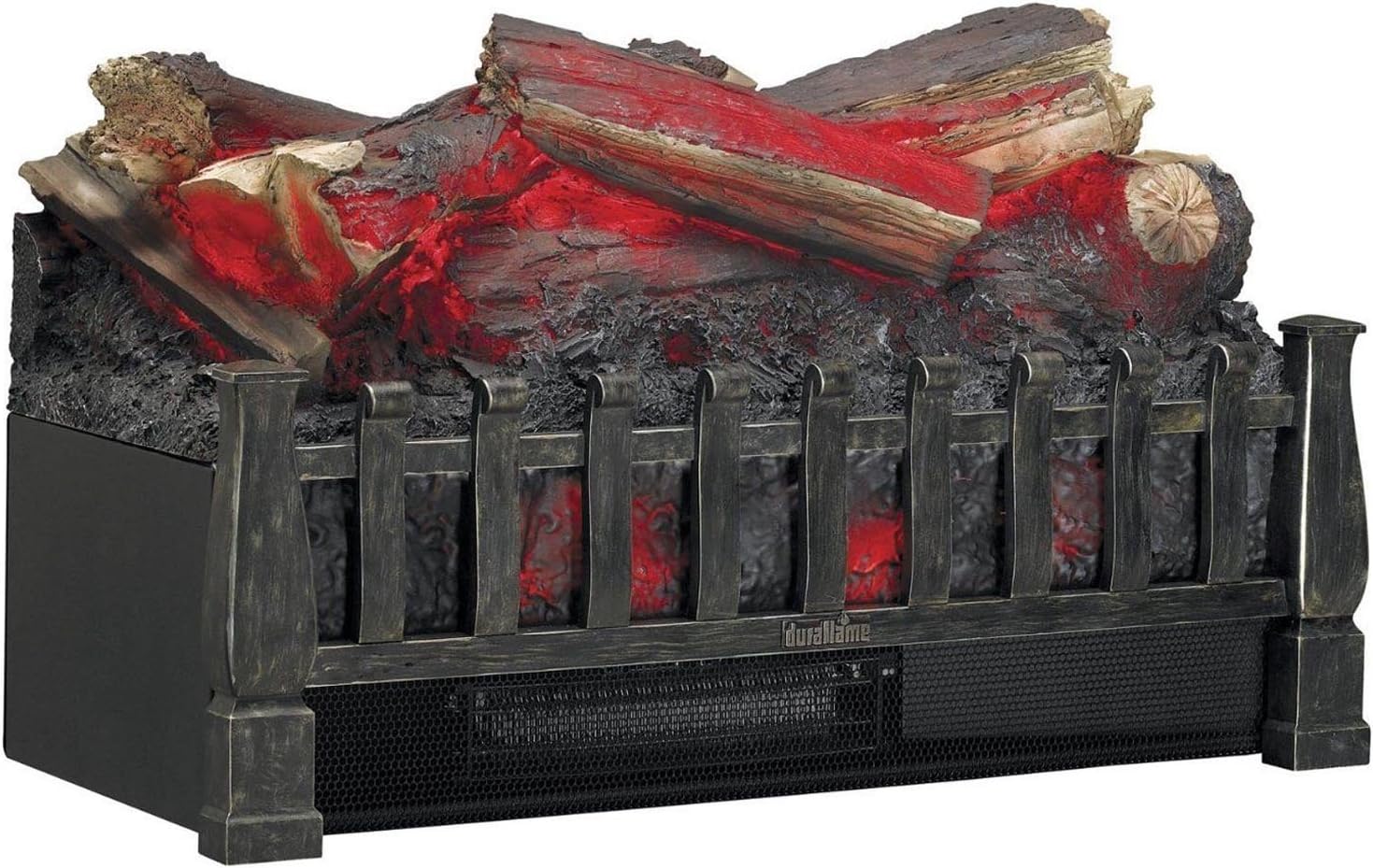 duraflame Electric Log Set 400 Sq Ft Heater, Faux Logs Insert with Lifelike Flames for Existing Fireplaces, Remote Control Included