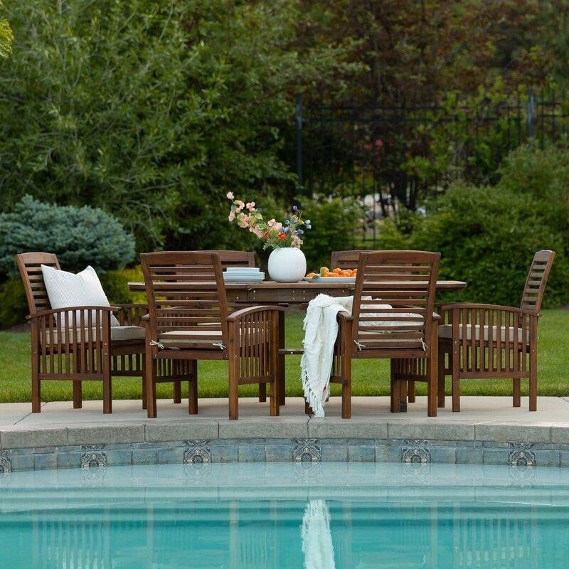 Diboll Rectangular 6 - Person 55'' Long Dining Set with Cushions