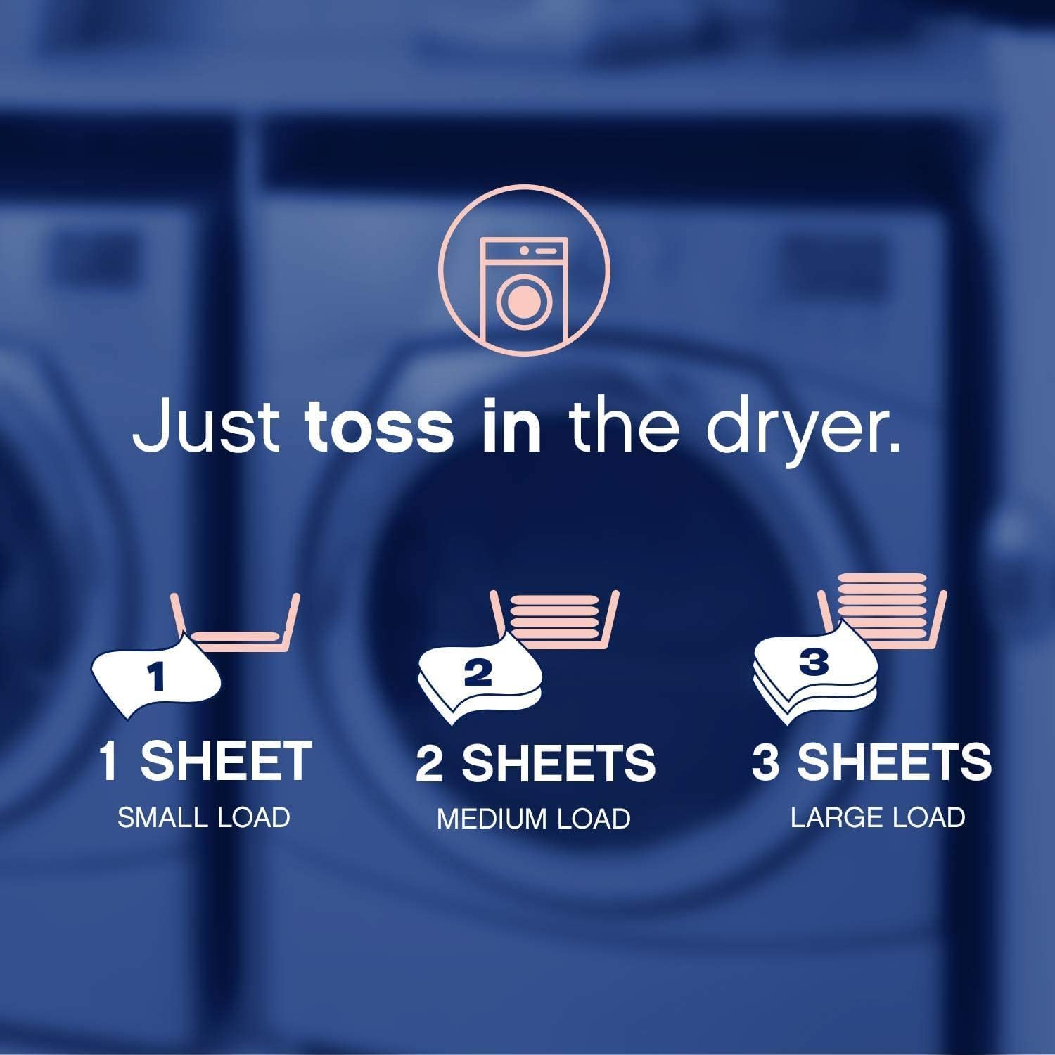 Downy Infusions Mega Dryer Sheets, Laundry Fabric Softener, CALM, Lavender and Vanilla Bean, 180 Count (3 box of 60 sheets)