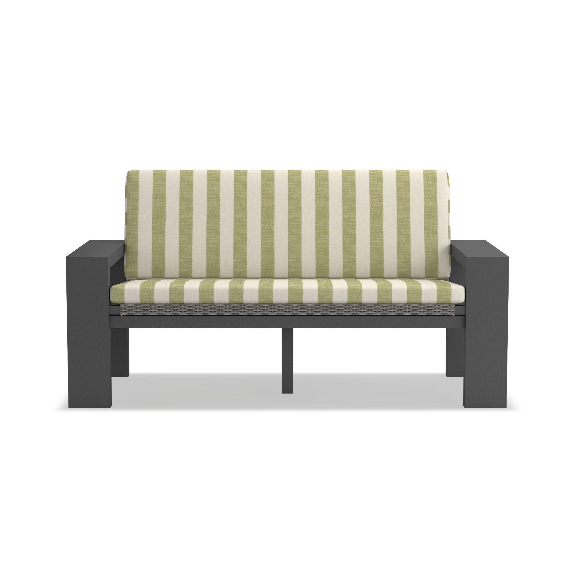 Larnaca Outdoor Metal All-Weather-Weave Loveseat Cushion
