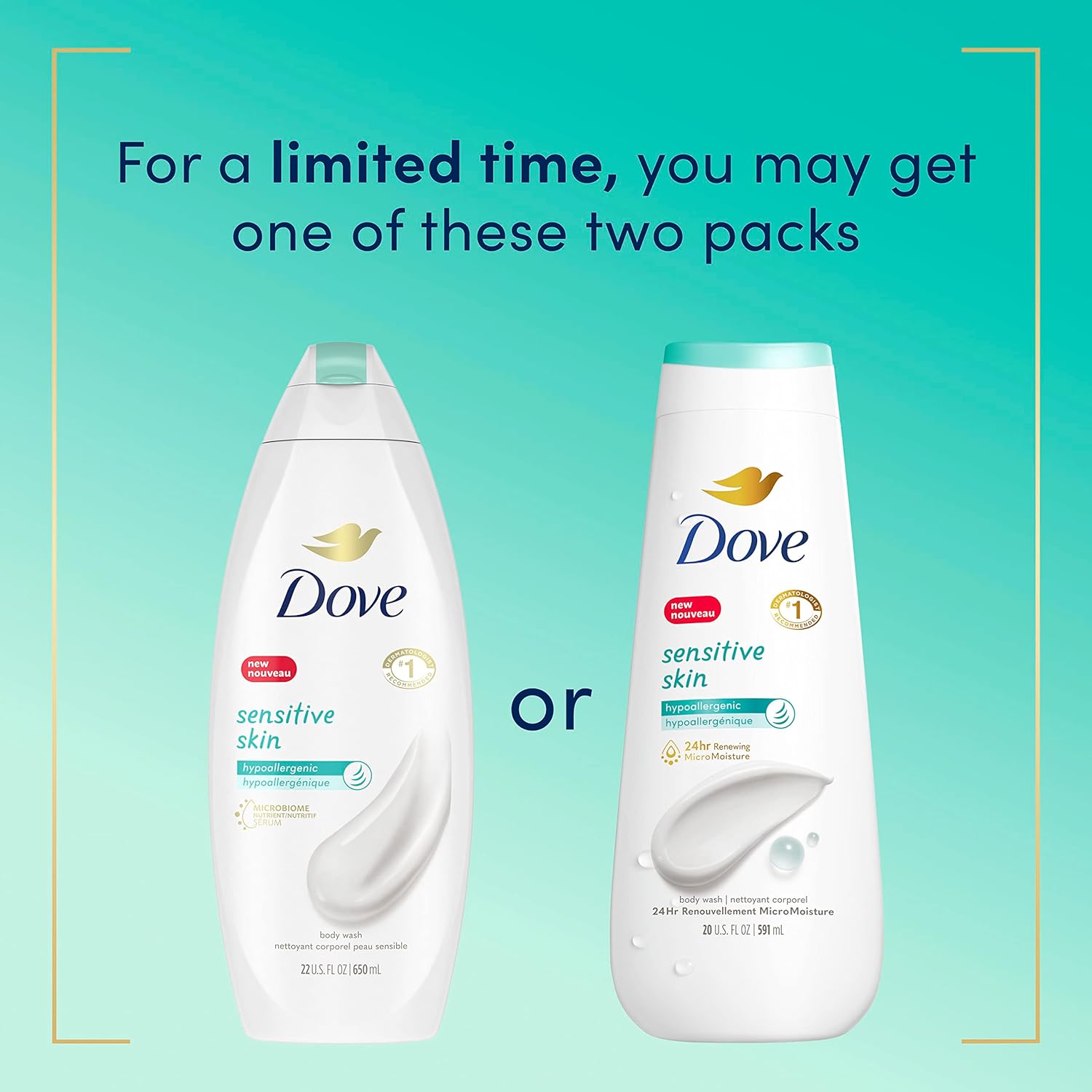 Dove Hypoallergenic Body Wash To Moisturize Sensitive Skin Body Wash For Sensitive Skin Sulfate And Paraben Free 34oz