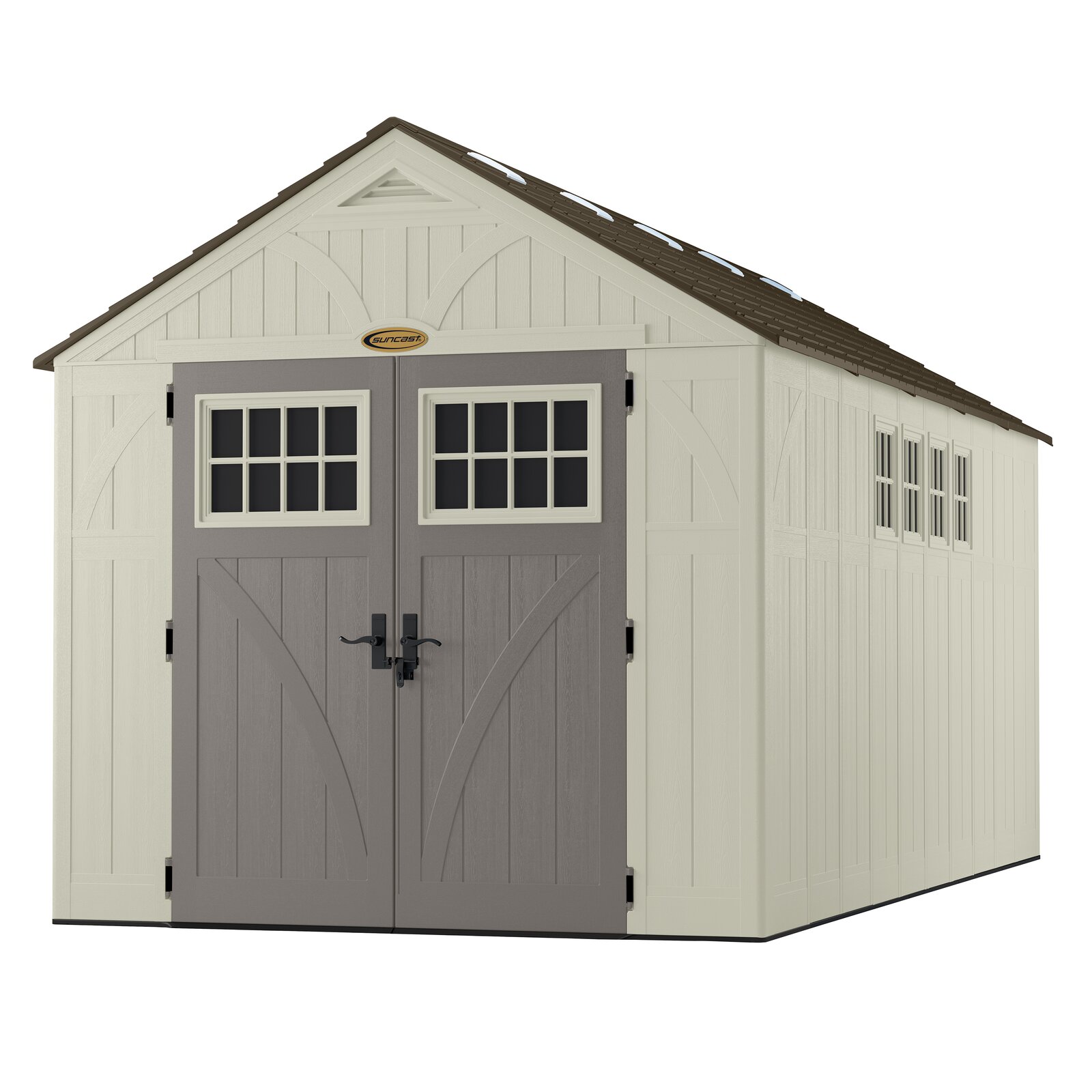 Tremont Outdoor 8 ft. W x 16 ft. D Plastic Storage Shed