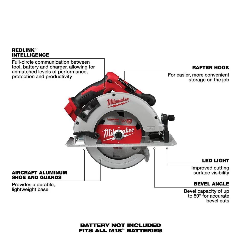 Milwaukee 2631-20 M18 18V 7-1/4