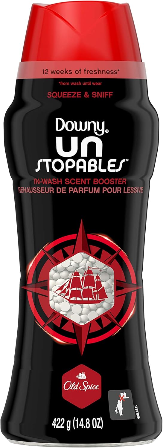 Downy Unstopables In Wash Scent Booster Beads, Fresh Scent, 24 oz, Downy Scent Booster Beads, Unstoppable Laundry Beads, Odor Protection