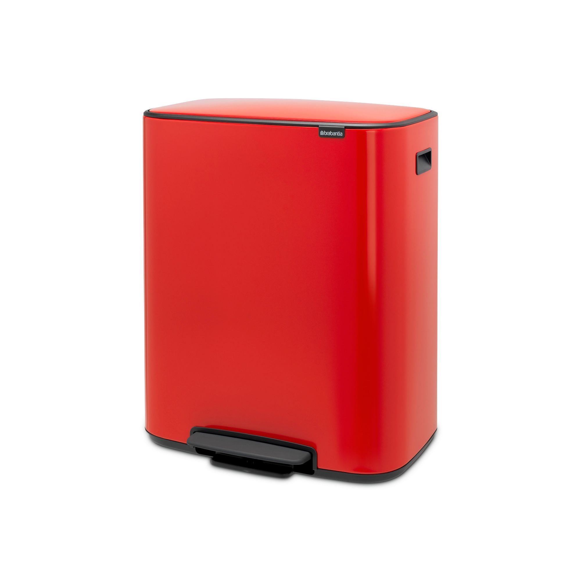 Brabantia Bo Step On Dual Compartment Recycling Trash Can, 2 x 8 Gallon