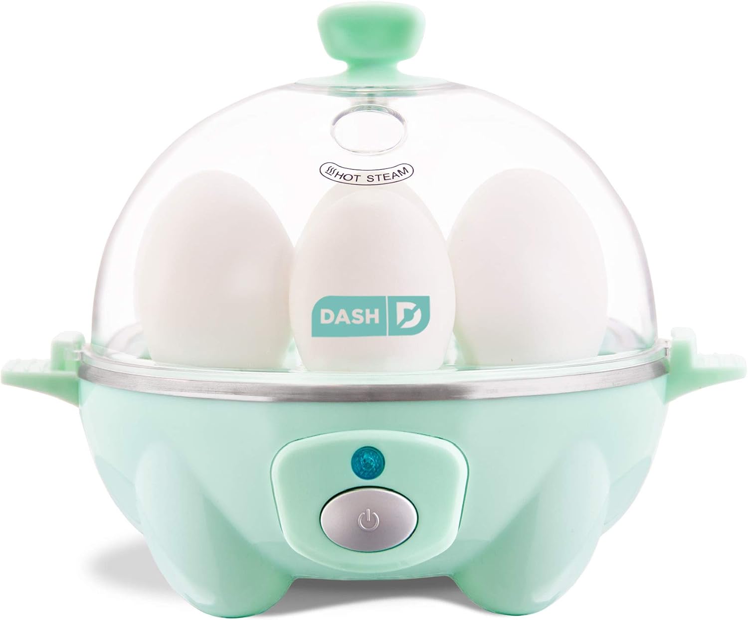 DASH Mini Rice Cooker Steamer with Removable Nonstick Pot, Keep Warm Function & Recipe Guide, .5 Quart, for Soups, Stews, Grains & Oatmeal - Aqua