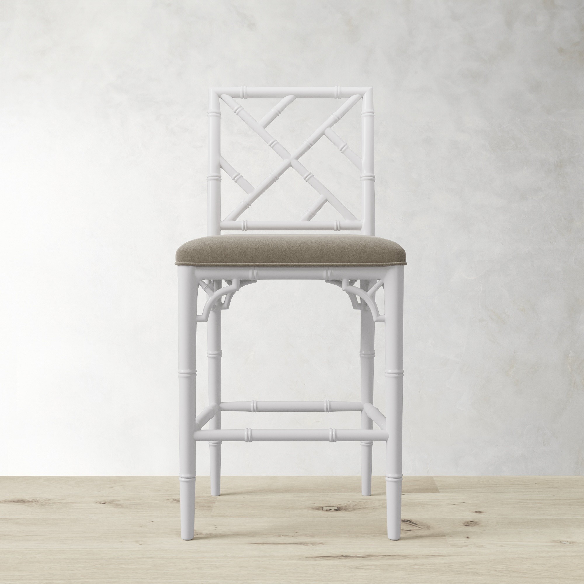 Chippendale Upholstered Bistro Counter Stool