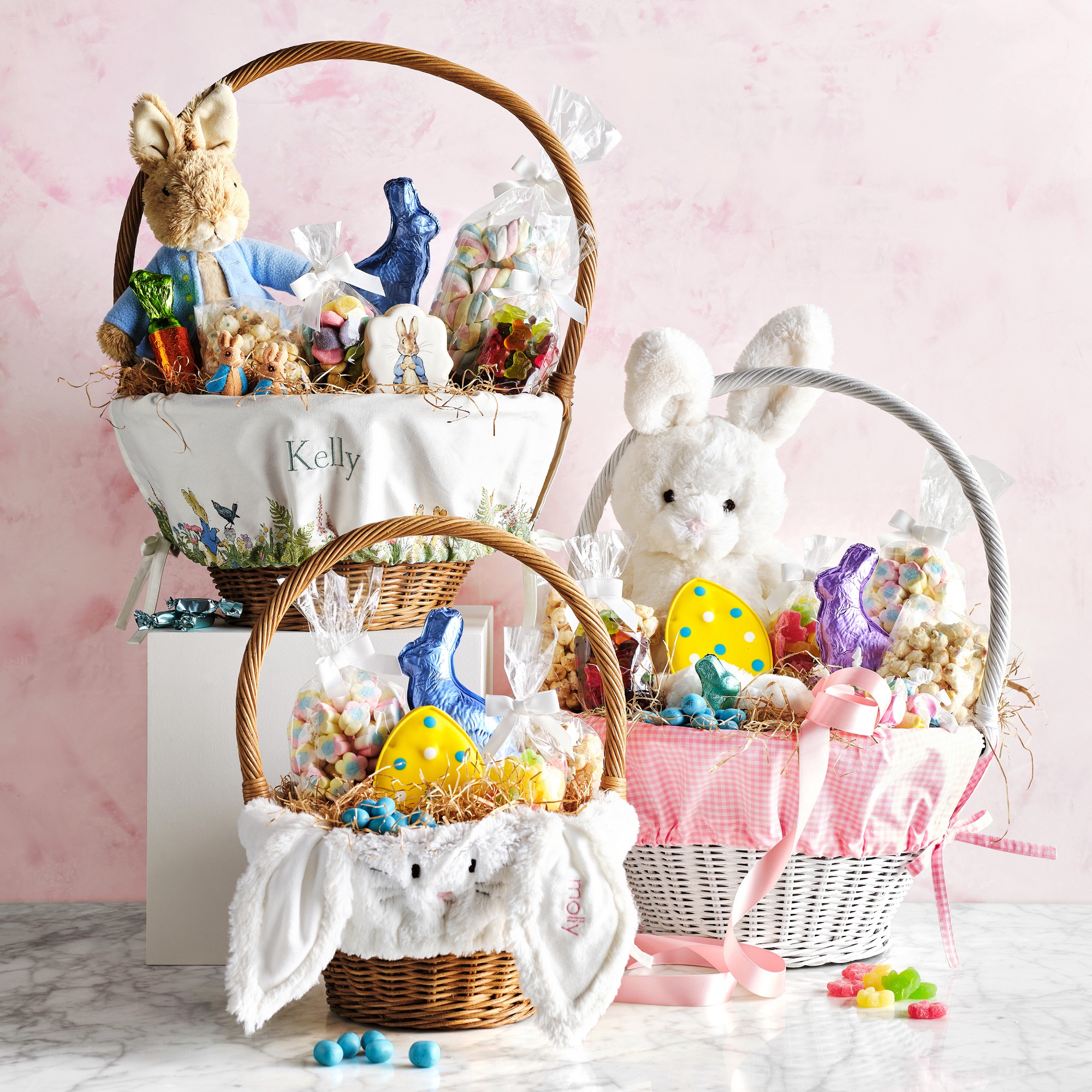 Pottery Barn Kids x Williams Sonoma Small Fur Bunny Easter Basket