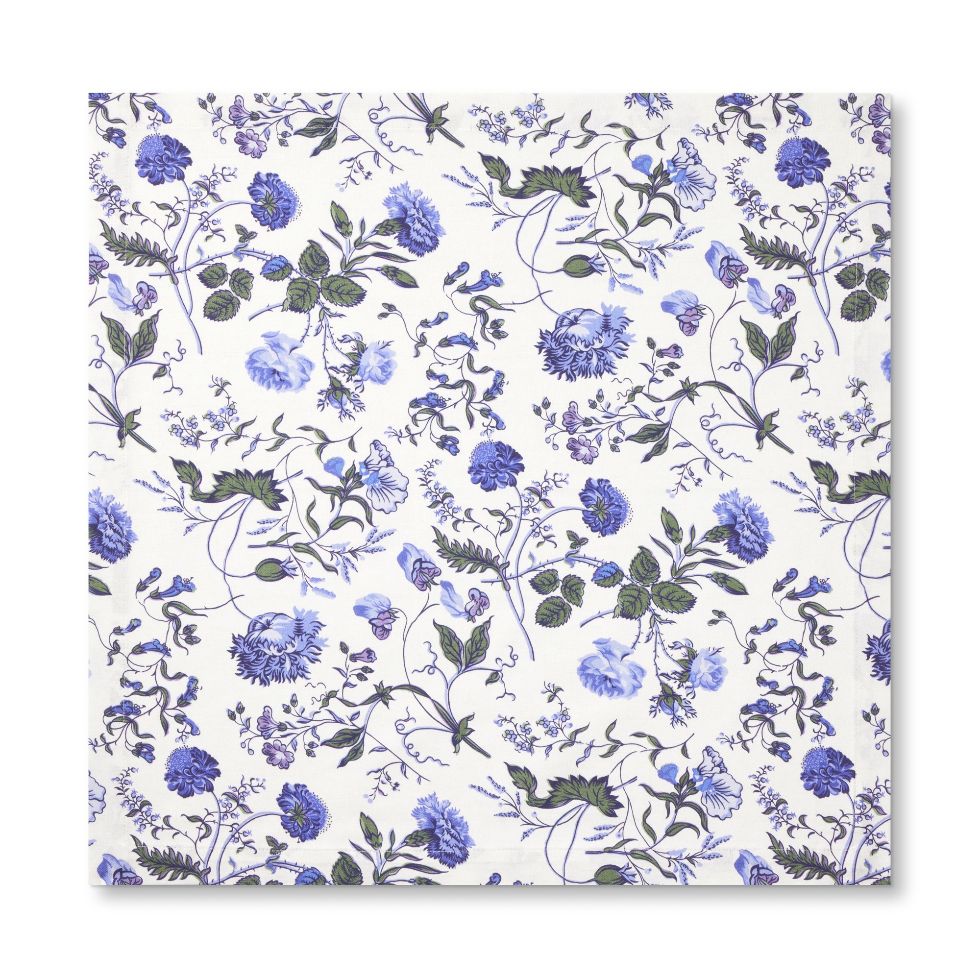 White Floral Napkins, Set of 4