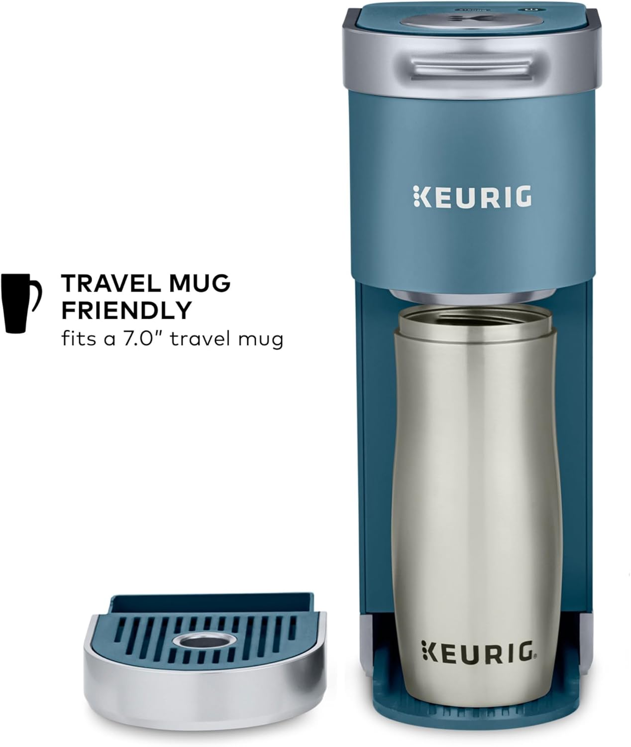 Keurig K-Mini Plus Single Serve K-Cup Pod Coffee Maker, with 6 to 12oz Brew Size, Stores up to 9 K-Cup Pods, Travel Mug Friendly, Matte Black