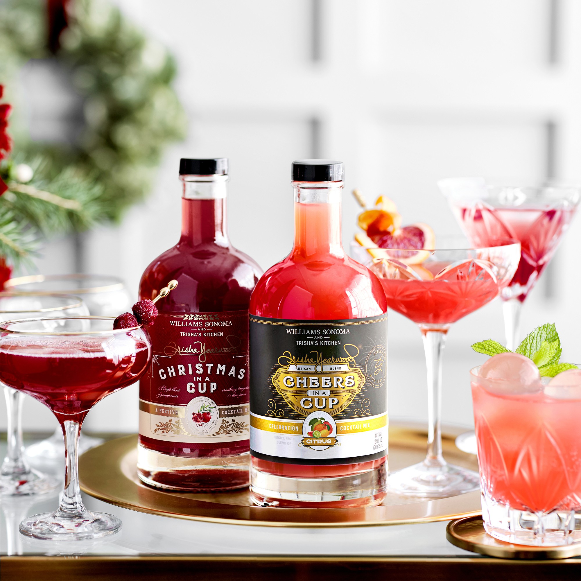 Fiore Martini Glasses, Set of 4