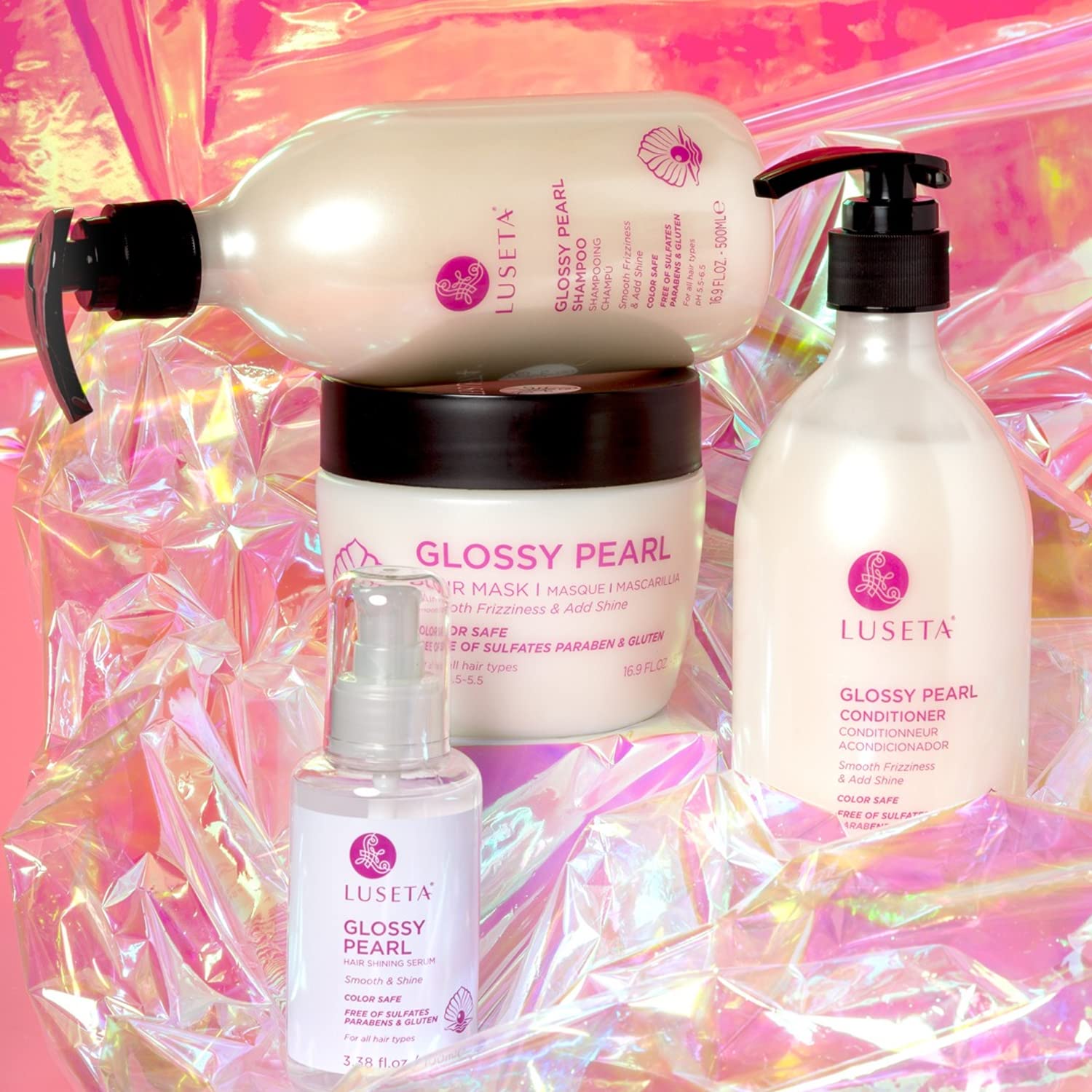 Luseta Biotin Shampoo and Conditioner for HairGrowth - Thickening Shampoo for Thinning Hair andHair Loss - Infused with Argan Oil to Repair DamagedDry Hair - Sulfate Free Paraben Free-2 x 16.9 fl oz