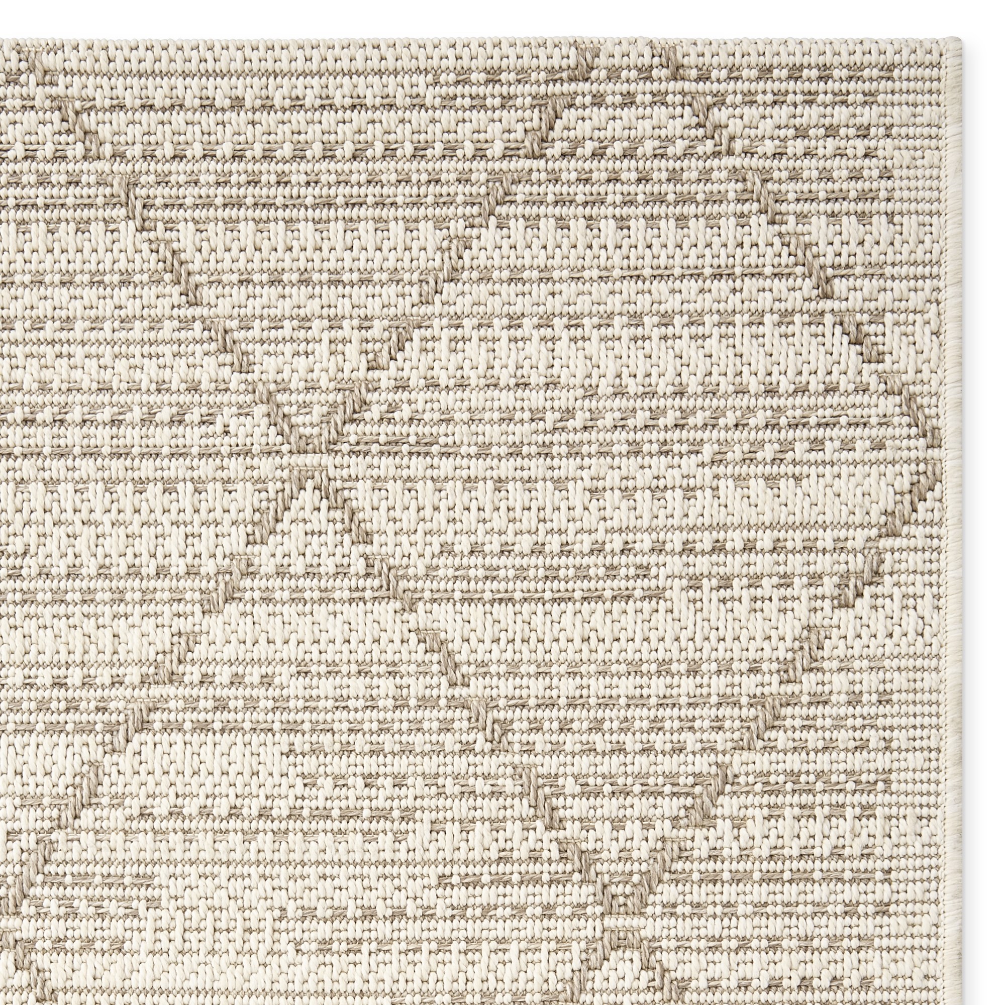 Faux Natural Grace Diamond Indoor/Outdoor Rug