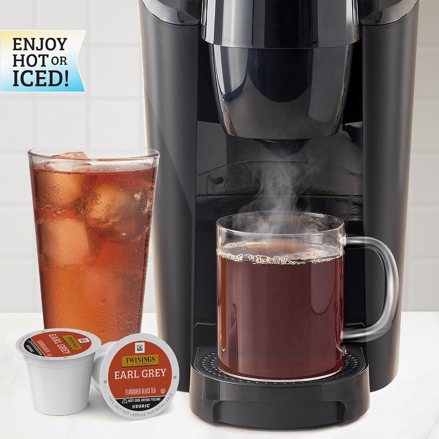 Twinings English Breakfast Black Tea K-Cup Pods for Keurig, 24 Count (Pack of 1), Smooth, Flavourful, Robust, Caffeinated, Enjoy Hot or Iced | Packaging May Vary