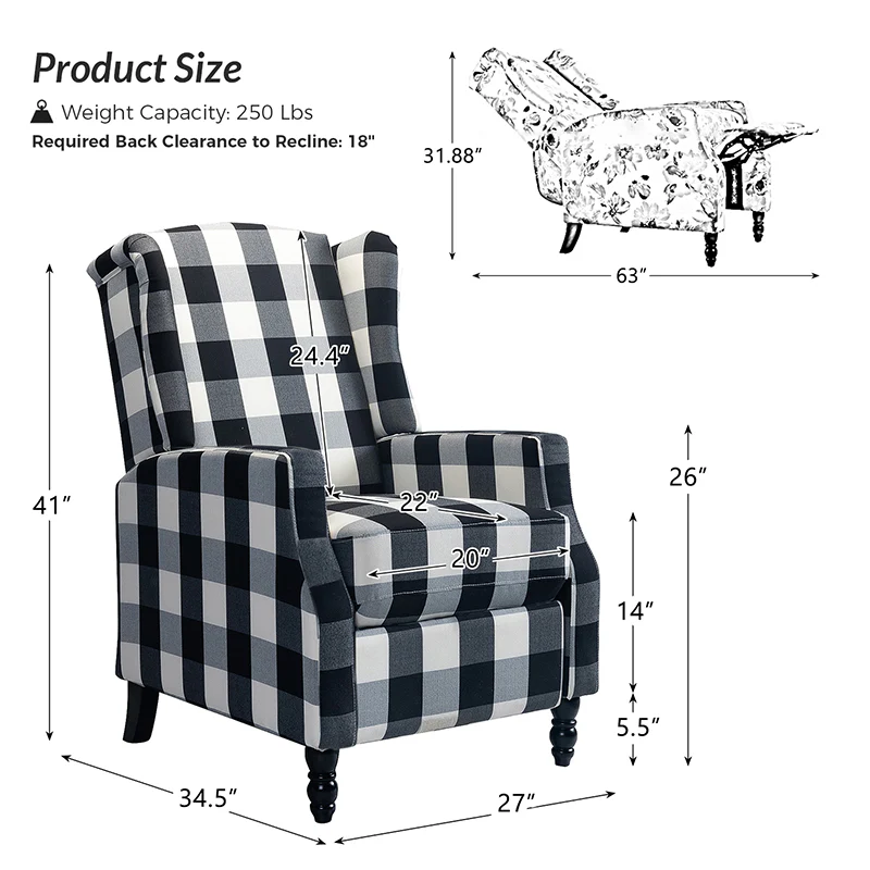 Lilith Upholstered Recliner