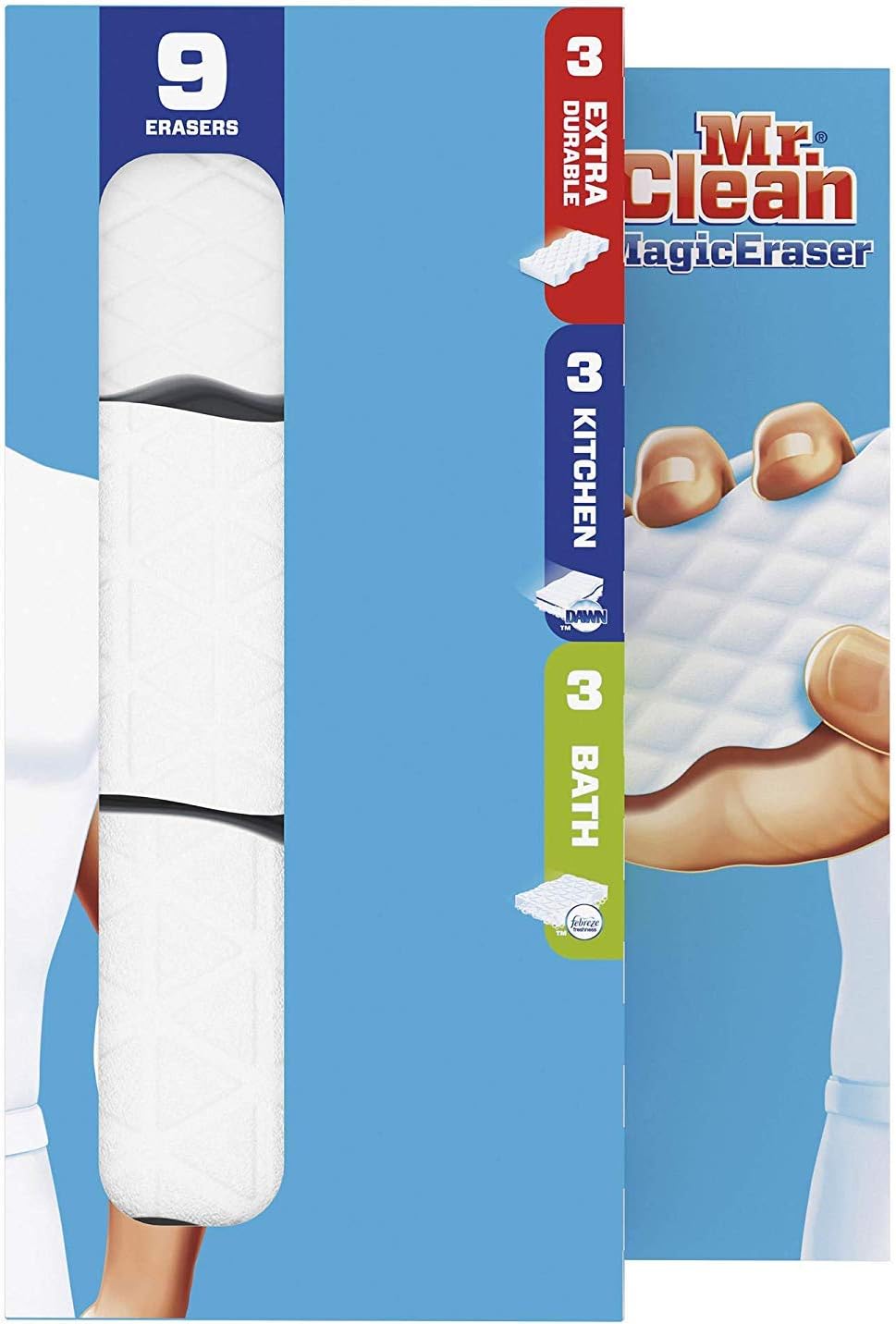 Mr. Clean Magic Eraser Extra Durable, Cleaning Pads with Durafoam, 4 count