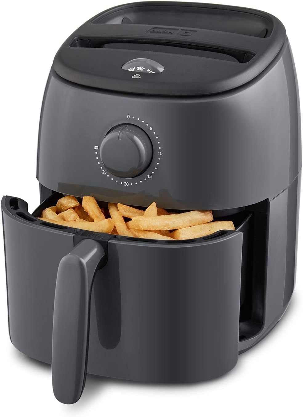 DASH Tasti-Crisp™ Electric Air Fryer Oven, 2.6 Qt., Aqua – Compact Air Fryer for Healthier Food in Minutes, Ideal for Small Spaces - Auto Shut Off, Analog, 1000-Watt