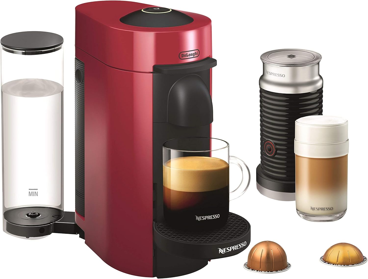 Nespresso Vertuo Plus Deluxe Coffee and Espresso Maker by De'Longhi, Matte Black