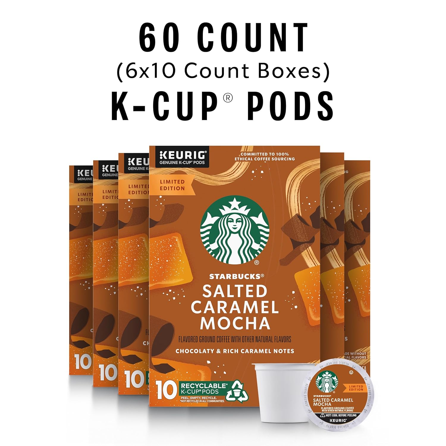 Starbucks K-Cup Coffee Pods, Medium Roast Coffee, Pike Place Roast for Keurig Brewers, 100% Arabica, 4 boxes (96 pods total)