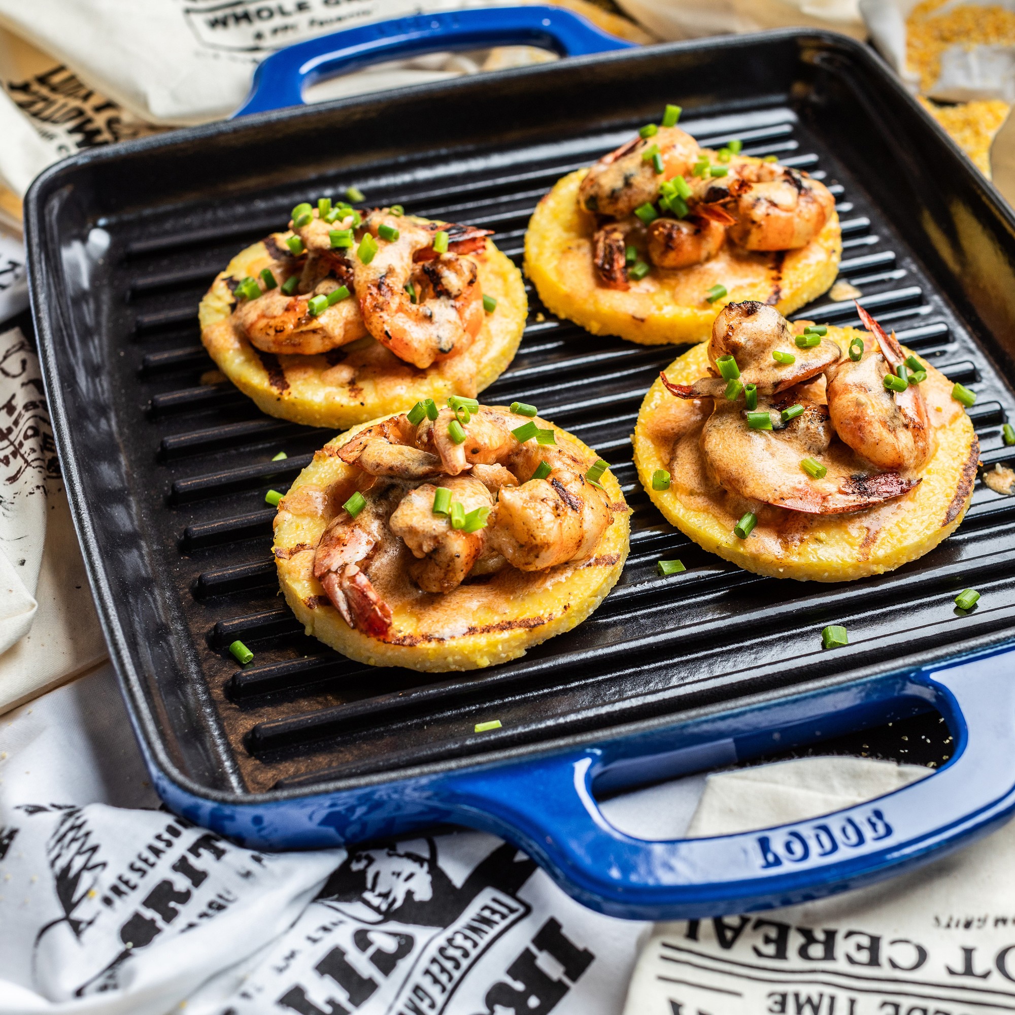 Lodge USA Enameled Cast Iron Grill Pan, 11