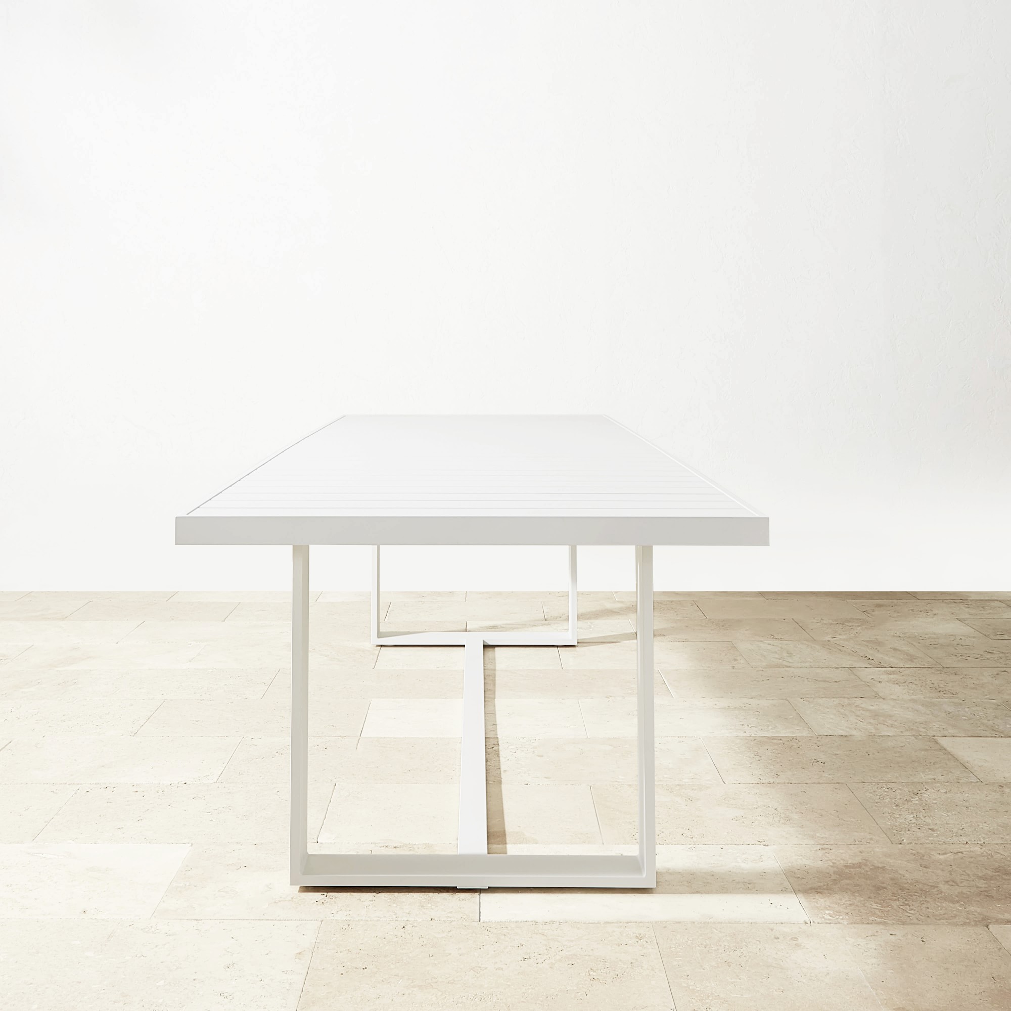 Santa Barbara Outdoor Metal Rectangular Dining Table (124