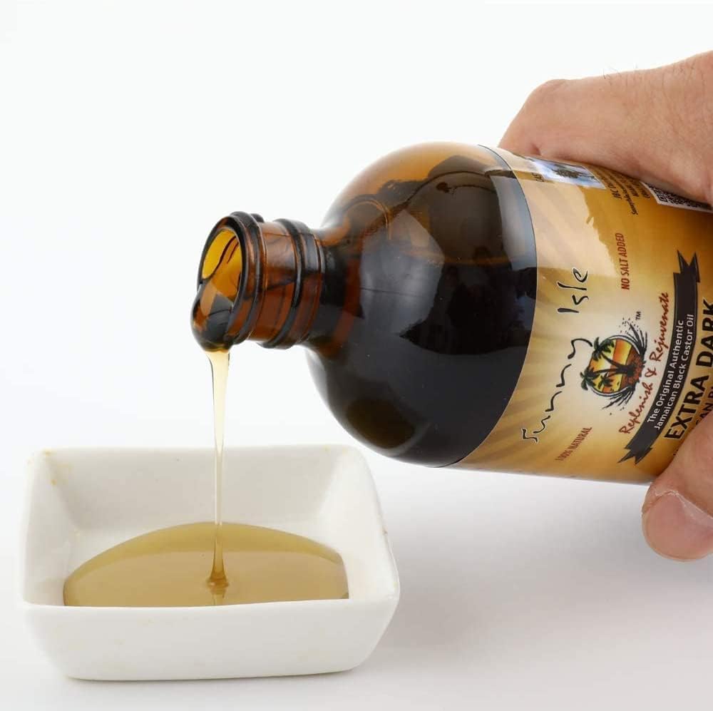 Sunny Isle Jamaican Black Castor Oil 4oz | 100% Natural Treatment for Hair, Scalp and Skin