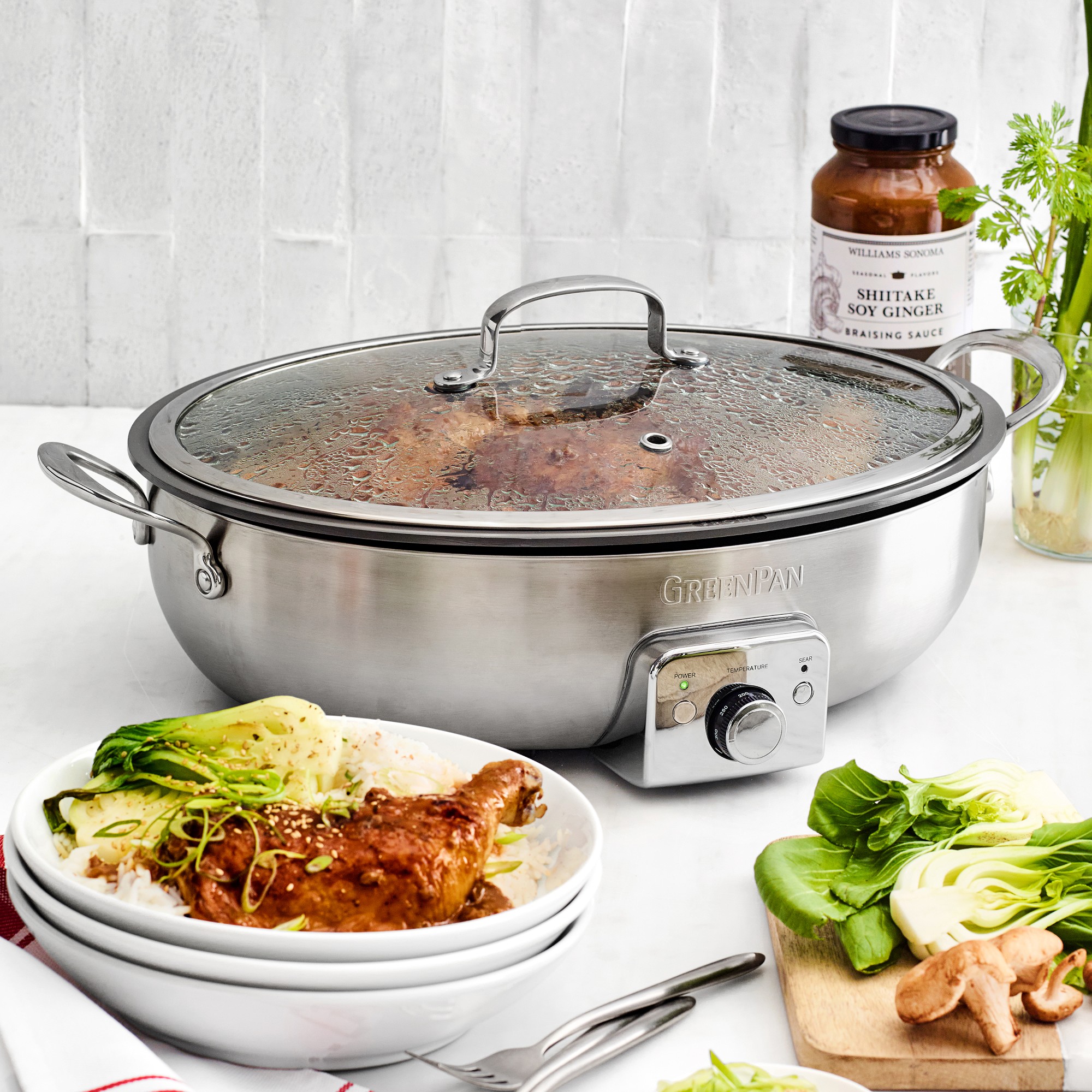 GreenPan™ Premiere Ceramic Nonstick Electric Everyday Skillet