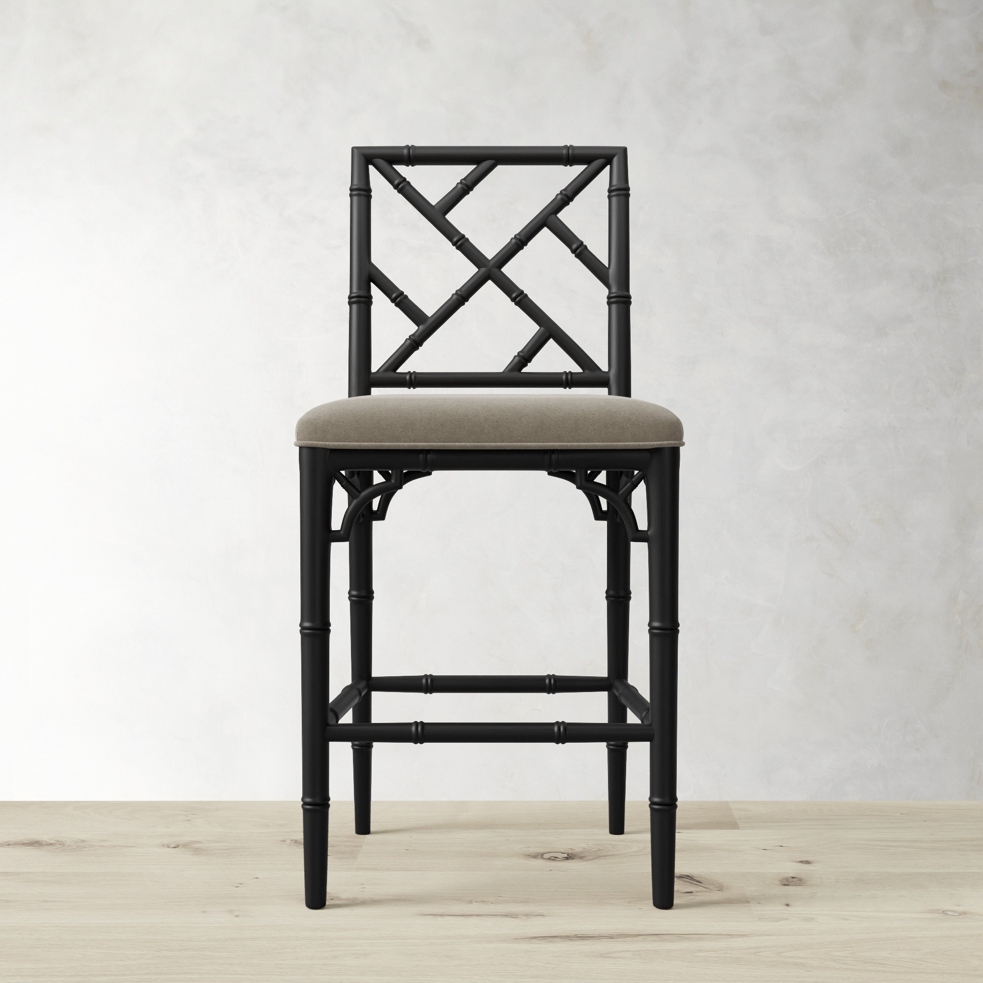 Chippendale Upholstered Bistro Counter Stool